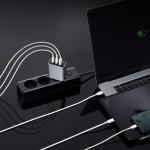 Incarcator retea Cuktech A15C-EU, 2x USB-C, 1x USB-A, 65W, Gri 11 - lerato.ro