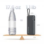 Baterie externa Cuktech CUKP200NGLDG, 20000mAh, PD 55W, 3A, 2xUSB-C, 1xUSB-A, Alb 6 - lerato.ro