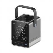 Baterie externa portabila Cuktech P01CT, 40000mAh, 300W, 3A, 2x USB-C, 2x USB-A, Incarcare Wireless 20W, Gri