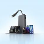 Baterie externa portabila Cuktech LPB200N, 20000mAh, 40W, 3A, 1x USB-C, 1x USB-A, 1x Cablu USB-C, Gri 13 - lerato.ro