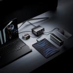 Statie de incarcare 5 in 1 Cuktech TA3005U, PD 300W, 3A, 3x USB-C, 1x USB-A, 1x DC, Silver 17 - lerato.ro