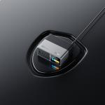 Statie de incarcare 5 in 1 Cuktech TA3005U, PD 300W, 3A, 3x USB-C, 1x USB-A, 1x DC, Silver 19 - lerato.ro