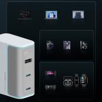 Incarcator retea Cuktech AD1003EU, 100W, 3A, 2xUSB-C, 1xUSB-A, Fast Charging, Cablu USB-C la USB-C inclus, Alb 3 - lerato.ro