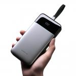 Baterie externa portabila Cuktech LPB252N, 25000 mAh, 120W, 1x USB-C, 1x USB-A, 1x Cablu USB-C, Gri 4 - lerato.ro