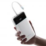 Baterie externa portabila Cuktech LPB252N, 25000 mAh, 120W, 1x USB-C, 1x USB-A, 1x Cablu USB-C, Alb 3 - lerato.ro