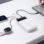 Baterie externa portabila Cuktech LPB252N, 25000 mAh, 120W, 1x USB-C, 1x USB-A, 1x Cablu USB-C, Alb 7 - lerato.ro