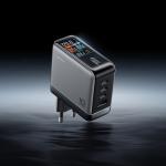 Incarcator retea Cuktech AD1204U, 120W, 3x USB-C, 1x USB-A, Fast Charging, Display LED, Silver 3 - lerato.ro