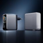 Incarcator retea Cuktech AD1204U, 120W, 3x USB-C, 1x USB-A, Fast Charging, Display LED, Silver 5 - lerato.ro