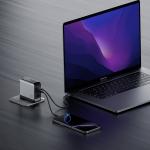 Incarcator retea Cuktech AD1204U, 120W, 3x USB-C, 1x USB-A, Fast Charging, Display LED, Silver 7 - lerato.ro