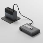Baterie externa portabila Cuktech WPB100, 10000 mAh, 30W, Incarcare Wireless 15W, Compatibila MagSafe, Suport integrat, Display, USB-C, Negru 12 - lerato.ro