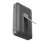 Baterie externa portabila Cuktech WPB100, 10000 mAh, 30W, Incarcare Wireless 15W, Compatibila MagSafe, Suport integrat, Display, USB-C, Negru 4 - lerato.ro