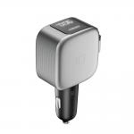 Incarcator auto Cuktech CC903, 100W, 1x USB-C, 1x USB-A, 1x Cablu USB-C integrat,Gri 3 - lerato.ro