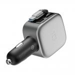 Incarcator auto Cuktech CC903, 100W, 1x USB-C, 1x USB-A, 1x Cablu USB-C integrat,Gri 4 - lerato.ro