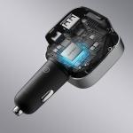 Incarcator auto Cuktech CC903, 100W, 1x USB-C, 1x USB-A, 1x Cablu USB-C integrat,Gri 9 - lerato.ro