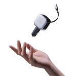 Incarcator auto Cuktech CC903, 100W, 1x USB-C, 1x USB-A, 1x Cablu USB-C integrat,Gri 11 - lerato.ro