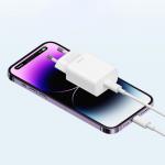 Incarcator retea Cuktech HA716C, 20W, 3A, 1x USB-C, Fast Charging, Alb 3 - lerato.ro