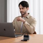 Incarcator retea Cuktech AD1404UEU, 140W, 3x USB-C, 1x USB-A, Fast Charging, Gri 19 - lerato.ro