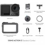 Camera video sport DJI Osmo Action 3 Standard Combo, 4K, 12MP, 1770 mAh, Autonomie 160 minute, Negru 6 - lerato.ro