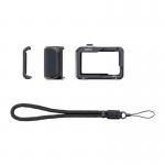 Set 4 accesorii DJI compatibile cu DJI Osmo Action 5 Pro, 1x cadru, 1x capac lateral, 1x maner, 1x curea prindere, Negru 2 - lerato.ro