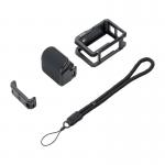 Set 4 accesorii DJI compatibile cu DJI Osmo Action 5 Pro, 1x cadru, 1x capac lateral, 1x maner, 1x curea prindere, Negru 3 - lerato.ro