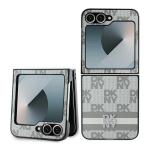 Carcasa DKNY Checkered compatibila cu Samsung Galaxy Z Flip 6, Bej 3 - lerato.ro