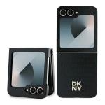Carcasa DKNY Repeat Pattern Stack Logo compatibila cu Samsung Galaxy Z Flip 6, Negru 3 - lerato.ro