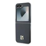 Carcasa DKNY Leather Metal Stack Logo compatibila cu Samsung Galaxy Z Flip 6, Negru 7 - lerato.ro