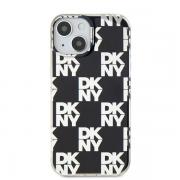 Carcasa DKNY IML Checkered Mono Pattern compatibila cu iPhone 15/14/13, Negru