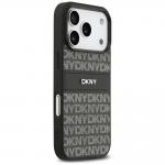 Carcasa DKNY Repeat Texture Pattern Tonal Stripe compatibila cu iPhone 17 Pro, Negru 5 - lerato.ro