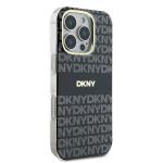 Carcasa DKNY Repeat Texture Pattern With Stripe compatibila cu iPhone 16 Pro, Negru 5 - lerato.ro