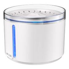 Fantana de apa Dogness D09 pentru animale de companie, Indicator LED, Capacitate 2.2L, Alb
