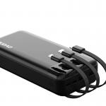 Baterie externa portabila Dudao K6Pro Plus, 20000 mAh, 2x USB, USB-C, Lightning, MicroUSB, Cabluri integrate, Negru 5 - lerato.ro