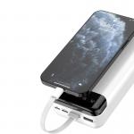 Baterie externa portabila Dudao K6Pro Plus, 20000 mAh, 2x USB, USB-C, Lightning, MicroUSB, Cabluri integrate, Negru 3 - lerato.ro