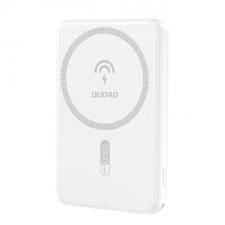 Baterie externa portabila Dudao K14S, 5000 mAh, 20W, USB/USB-C, Compatibila MagSafe, Wireless 15W, Alb