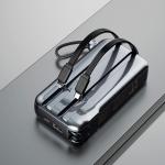 Baterie externa portabila Dudao K25, 10000 mAh, USB/USB-C, Cabluri USB-C si Lightning integrate, Gri 8 - lerato.ro