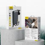 Baterie externa portabila Dudao K25, 10000 mAh, USB/USB-C, Cabluri USB-C si Lightning integrate, Gri 7 - lerato.ro