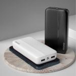 Baterie externa portabila Dudao K4S Plus, 20000 mAh, 10W, 2x USB, Alb 5 - lerato.ro