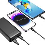 Baterie externa portabila Dudao K18 Pro, 20000 mAh, USB/USB-C/MicroUSB, 10W, Negru 3 - lerato.ro