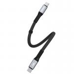 Cablu pentru incarcare si transfer de date Dudao L10C, 2x USB-C, 100W, 23cm, Negru 9 - lerato.ro
