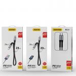 Cablu pentru incarcare si transfer de date Dudao L10C, 2x USB-C, 100W, 23cm, Negru 3 - lerato.ro
