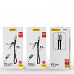 Cablu pentru incarcare si transfer de date Dudao L10P, USB-C/Lightning, 20W, 23cm, Negru 6 - lerato.ro