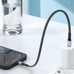 Cablu pentru incarcare si transfer de date Dudao L10P, USB-C/Lightning, 20W, 23cm, Negru 5 - lerato.ro
