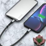 Cablu pentru incarcare si transfer de date Dudao L10P, USB-C/Lightning, 20W, 23cm, Negru 3 - lerato.ro