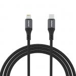 Cablu pentru incarcare si transfer de date Dudao L3CL, USB-C/Lightning, 30W, 2m, Negru 2 - lerato.ro