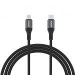 Cablu pentru incarcare si transfer de date Dudao L3CL, USB-C/Lightning, 30W, 1.2m, Negru 2 - lerato.ro