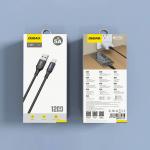 Cablu pentru incarcare si transfer de date Dudao L3ST, USB/USB-C, 5A, 1.2m, Negru 3 - lerato.ro