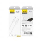 Cablu pentru incarcare si transfer de date Dudao L4C, 2x USB-C, 30W, 2m, Alb 3 - lerato.ro