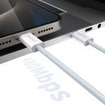 Cablu pentru incarcare si transfer de date Dudao L6C, 2x USB-C, 30W, 2m, Albastru deschis 6 - lerato.ro