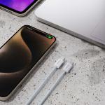 Cablu pentru incarcare si transfer de date Dudao L6C, 2x USB-C, 30W, 2m, Albastru deschis 7 - lerato.ro