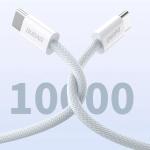 Cablu pentru incarcare si transfer de date Dudao L6C, 2x USB-C, 30W, 2m, Albastru deschis 4 - lerato.ro